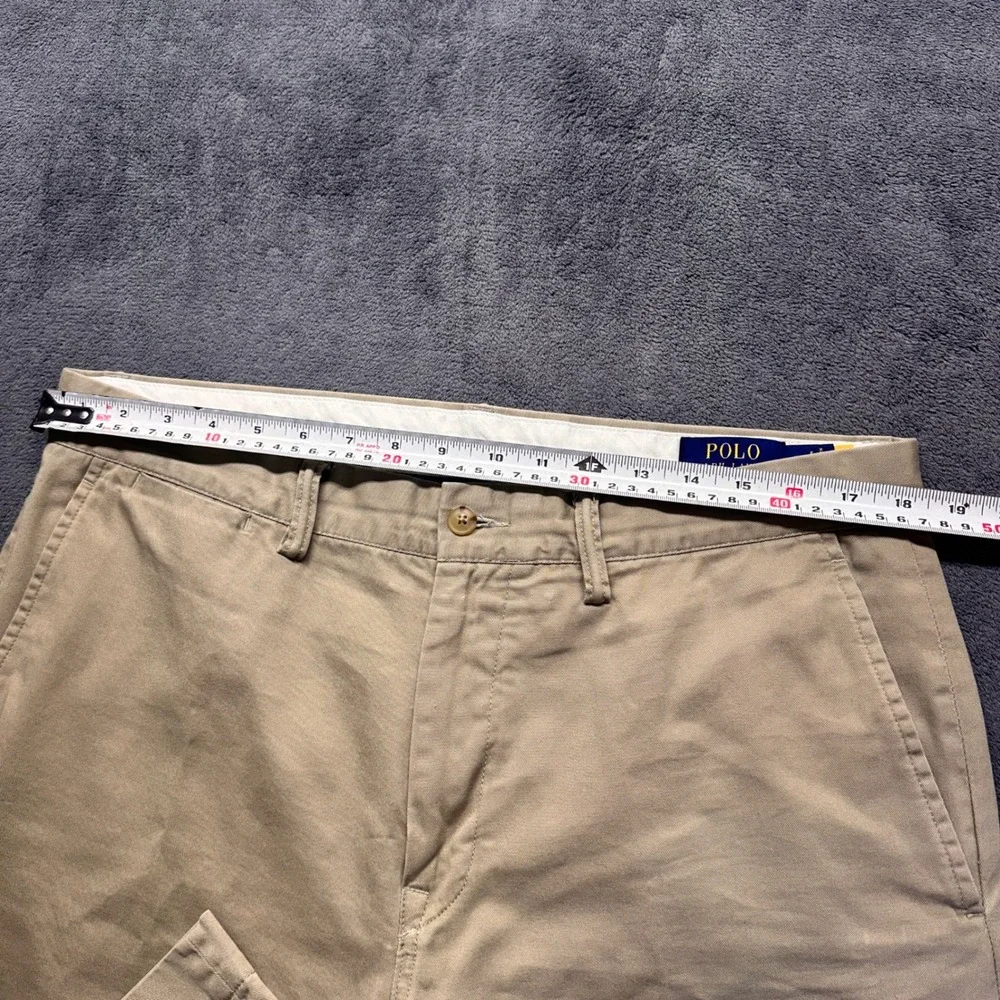 Polo Ralph Lauren Classic Fit Chino Pants Mens 35x32 Khaki Cotton Twill Trousers